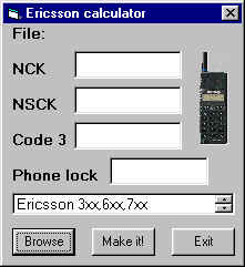 (2011) Sony Ericsson Simlock Calculator V2.1 243l