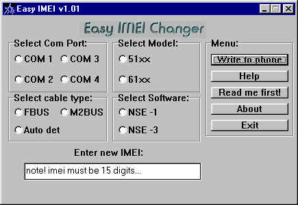 Easy Imei Changer V1.01 Free Download
